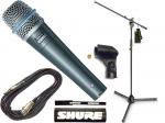 SHURE シュア BETA57A Gravity三脚マイクスタンドセット （XLR-フォーン 5メートルケーブル同梱） 