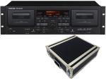 TASCAM タスカム 202MKVII と 国産3Uラックケースセット ◆  業務用ダブルカセットデッキ