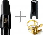 YAMAHA ヤマハ AS-4C アルトサックス マウスピース リガチャー キャップ セット スタンダード 4C 正締め 4C Alto saxophone mouthpiece　北海道 沖縄 離島不可
