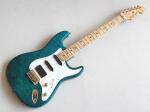 K.Nyui Custom Guitars CUSTOM STRAT BLUE ☆ キルトメイプルの2ピースのスペシャルオーダー品がUSED入荷