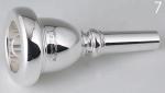 B.TilZ ( ティルツ ) 7 チューバ用 マウスピース バコモデル 銀メッキ仕上げ モデル No.7 BAKO SP Tuba mouthpiece 金管楽器 チューバマウスピース