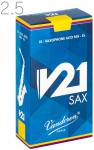 vandoren バンドーレン SR8125 アルトサックス リード V21 2.5 1箱 10枚 V-21 Alto saxophone reed 2-1/2　北海道 沖縄 離島不可
