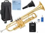 YAMAHA ヤマハ 5年保証サポート対象 YTR-3335 トランペット B♭ リバース ラッカー ゴールド サイレントブラス セット 　以下は対応不可 北海道 沖縄 離島 代引き