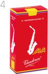 vandoren ( バンドーレン ) SR264R アルトサックス リード ジャバ ファイルド レッドカット 4番 1箱 10枚 Alto saxophone reed JAVA FILED RED CUT 4.0　北海道 沖縄 離島不可