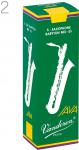 vandoren ( バンドーレン ) SR342 バリトンサックス JAVA グリーン リード 2番 1箱 5枚 ジャバ 2 Baritone saxophone reeds 2.0