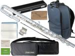Pearl Flute パールフルート PF-505EU U字管 フルート 新品 プレスト Eメカニズム 銀メッキ カバードキイ C管 Presto PF505EU セット J　北海道 沖縄 離島不可