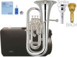 YAMAHA ヤマハ 5年保証サポート対象 YEP-621S ユーフォニアム 銀メッキ 4ピストン 太管 Euphonium 管楽器 Schilke BACH マウスピースセットD　北海道 沖縄 離島不可