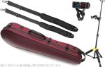 Carbon Mac カーボンマック CFA-2 サテン ビオラ ケース S-WRD ワインレッド ハードケース viola cases satin wine red セット B　北海道 沖縄 離島 代引き不可