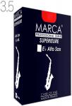 MARCA ( マーカ ) スペリアル アルトサックス 3.5 リード 10枚入り 1箱 Alto saxophone SUPERIEURE 3-1/2 3半 フランス製　北海道 沖縄 離島不可