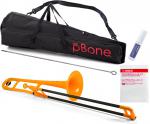 PINSTRUMENTS PBONE1O トロンボーン オレンジ P-BONE プラスチック B♭ テナートロンボーン PLASTIC TROMBONE 細管 Pボーン セット A　北海道 沖縄 離島不可