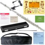 YAMAHA ヤマハ 5年保証サポート対象 YFL-212 フルート Eメカニズム 銀メッキ 管楽器 standard flute TM-60-SPN ポムポムプリン セットP　北海道 沖縄 離島 代引き不可