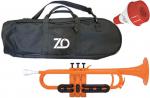 ZO ( ゼットオー ) トランペット TP-11BK オレンジ アウトレット プラスチック 樹脂製 管楽器 B♭ trumpet orange ミュート レッド セット C　北海道 沖縄 離島不可