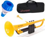 PINSTRUMENTS pTrumpet イエロー 新品 プラスチック トランペット B♭ 管楽器 Pトランペット trumpet yellow PTRUMPET1Y ミュート セット 1