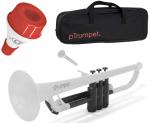 PINSTRUMENTS pTrumpet ホワイト プラスチック トランペット 管楽器 Pトランペット trumpet white PTRUMPET1W ミュート セット 2　北海道 沖縄 離島不可