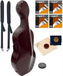 Carbon Mac カーボンマック CFC-3 BROWN チェロケース チョコブラウン 4/4 リュック ハードケース cello hard cases セット X　北海道 沖縄 離島 代引き 同梱不可
