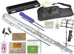 Pearl Flute ( パールフルート ) PF-505EU U字 フルート プレスト Eメカニズム  銀メッキ U字頭部管 C管 Presto PF505EU flute セット D　北海道 沖縄 離島不可