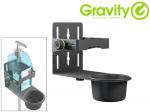 Gravity ( グラビティー ) GMADIS01B  ◆  消毒液ブラケット   マイクスタンドや壁面にも付けられる消毒液ボトルホルダーです