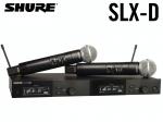 SHURE シュア SLXD24D/SM58 ◆ SM58 ハンドヘルド型送信機 2本付属 デュアル ワイヤレスシステム B帯モデル SLXD24DJ/SM58-JB