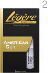 Legere ( レジェール ) 2番 テナーサックス リード アメリカンカット 交換チケット 樹脂 プラスチック B♭ Tenor Saxophone American Cut reeds 2.0