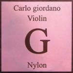 CarloGiordano ( カルロジョルダーノ ) VNS-260 1/2サイズ バイオリン弦 セット 分数 E線 ボール A線 D線 G線 4本入り バイオリン弦 ナイロン