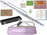 Pearl Flute パールフルート PF-525E フルート ブリランテ リッププレート ライザー 銀製 カバード Eメカ C管 Brillante PF525E flute セット D　北海道 沖縄 離島不可