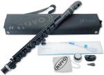 NUVO ヌーボ jFlute N220JFBK プラスチックフルート ブラック jフルート ドーナツ Ｏ字型 頭部管 U字 風 こども用 フルート plastic flute black　北海道 沖縄 離島不可