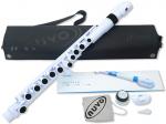 NUVO ヌーボ jFlute N220JFWB プラスチック フルート ホワイト ブラック こども用 jフルート ドーナツ Ｏ字型 頭部管 plastic flute black　北海道 沖縄 離島不可