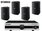 YAMAHA ヤマハ VS6 ブラック 2ペア(4台) + PA2030a  小規模店舗 BGMセット