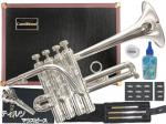 CarolBrass  キャロルブラス N7775 SP ピッコロトランペット 銀メッキ 4ピストン 管楽器 本体 piccolo trumpet ティルツ コルネット マウスピース セット　北海道 沖縄 離島不可