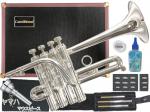 CarolBrass (  キャロルブラス ) N7775 SP ピッコロトランペット 銀メッキ 4ピストン 管楽器 本体 piccolo trumpet ヤマハ コルネット マウスピース セット　北海道 沖縄 離島不可