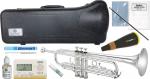 JUPITER  ジュピター JTR500S トランペット 新品 銀メッキ 管楽器 B♭ シルバーメッキ 本体 JTR-500 silver Trumpet SSHH ミュート セット D　北海道 沖縄 離島不可