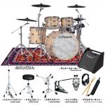 Roland ローランド VAD706GN-S グロスナチュラル TAMA UPGハードウェア Twin + マット + アンプ 電子ドラム エレドラ