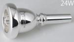 B.TilZ ( ティルツ ) 24W チューバ用 マウスピース バコモデル 銀メッキ仕上げ モデル No.24W BAKO SP Tuba mouthpiece 金管楽器 チューバマウスピース