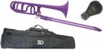 ZO ゼットオー トロンボーン 太管 TB-04 パープル アウトレット プラスチック テナーバストロンボーン tenor bass trombone  purple ミュート セット　北海道 沖縄 離島不可