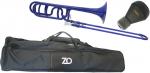 ZO ( ゼットオー ) テナーバストロンボーン 太管 TB-10 ダークブルー アウトレット プラスチック tenor bass trombone blue ミュート セット　北海道 沖縄 離島不可
