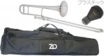ZO ( ゼットオー ) TTB-09 テナートロンボーン シルバー アウトレット プラスチック 細管 Tenor trombone silver ミュート セット A　北海道 沖縄 離島不可