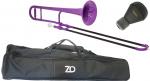 ZO ( ゼットオー ) TTB-04 テナートロンボーン パープル アウトレット プラスチック 細管 管楽器  tenor trombone purple ミュート セット C　北海道 沖縄 離島不可