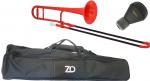 ZO ゼットオー TTB-01 テナートロンボーン レッド 細管 アウトレット プラスチック 管楽器 tenor trombone red ミュート セット C　北海道 沖縄 離島不可