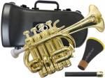 ZO ゼットオー ピッコロトランペット PC-08 シャンパンゴールド 新品 アウトレット プラスチック B♭ A piccolo trumpet gold ミュート セット　北海道 沖縄 離島不可