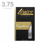 Legere ( レジェール ) テナーサックス 3-3/4 シグネチャー リード 交換チケット付 樹脂製 プラスチック 3.75 B♭ Tenor Saxophone Signature reeds 3 3/4