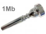 HAMMOND DESIGN ( ハモンドデザイン ) 1Mb トランペット マウスピース 銀メッキ 金管楽器 トランペット用 Trumpet mouthpiece SP 1 Mb　北海道 沖縄 離島不可