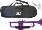 ZO ( ゼットオー ) トランペット TP-04BK パープル 調整品 新品 アウトレット プラスチック 管楽器 trumpet purple バルブオイル セット A 　北海道 沖縄 離島 同梱不可