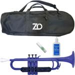 ZO ( ゼットオー ) TP-10BK トランペット ダークブルー アウトレット プラスチック 管楽器 Trumpet Dark Blue セット A 　北海道 沖縄 離島 不可