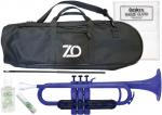 ZO ( ゼットオー ) TP-10BK トランペット ダークブルー アウトレット プラスチック 管楽器 Trumpet Dark Blue セット B 　北海道 沖縄 離島 不可