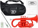 ZO ( ゼットオー ) コルネット CN-01 レッド アウトレット プラスチック 管楽器 cornet Red 楽器 バルブオイル セット B 　北海道 沖縄 離島 同梱不可 