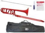 ZO ( ゼットオー ) トロンボーン 太管 TB-01 レッド アウトレット プラスチック テナーバストロンボーン tenor bass trombone セット B　北海道 沖縄 離島不可
