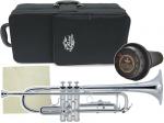 J Michael Jマイケル 3年保証サポート TR-430S トランペット  銀メッキ 管楽器 B♭ Trumpet ミュート e-BRASS セット　北海道 沖縄 離島不可 代引き 同梱不可