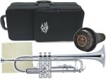 J Michael ( Jマイケル ) TR-430S トランペット  銀メッキ レッドブラス マウスパイプ 管楽器 B♭ Trumpet サイレント ミュート e-BRASS セット　北海道 沖縄 離島不可