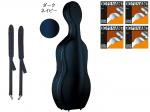 Carbon Mac カーボンマック CFC-2S サテン ダークネイビー チェロ ケース S-NVY ハードケース cello cases satin dark navy blue セット A　北海道 沖縄 離島 代引き 同梱不可