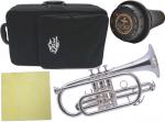 J Michael Jマイケル 3年保証 CT-470S コルネット 銀メッキ ショート シルバー ミュート e-BRASS セット　以下は対応不可 北海道 沖縄 離島 同梱 代引き